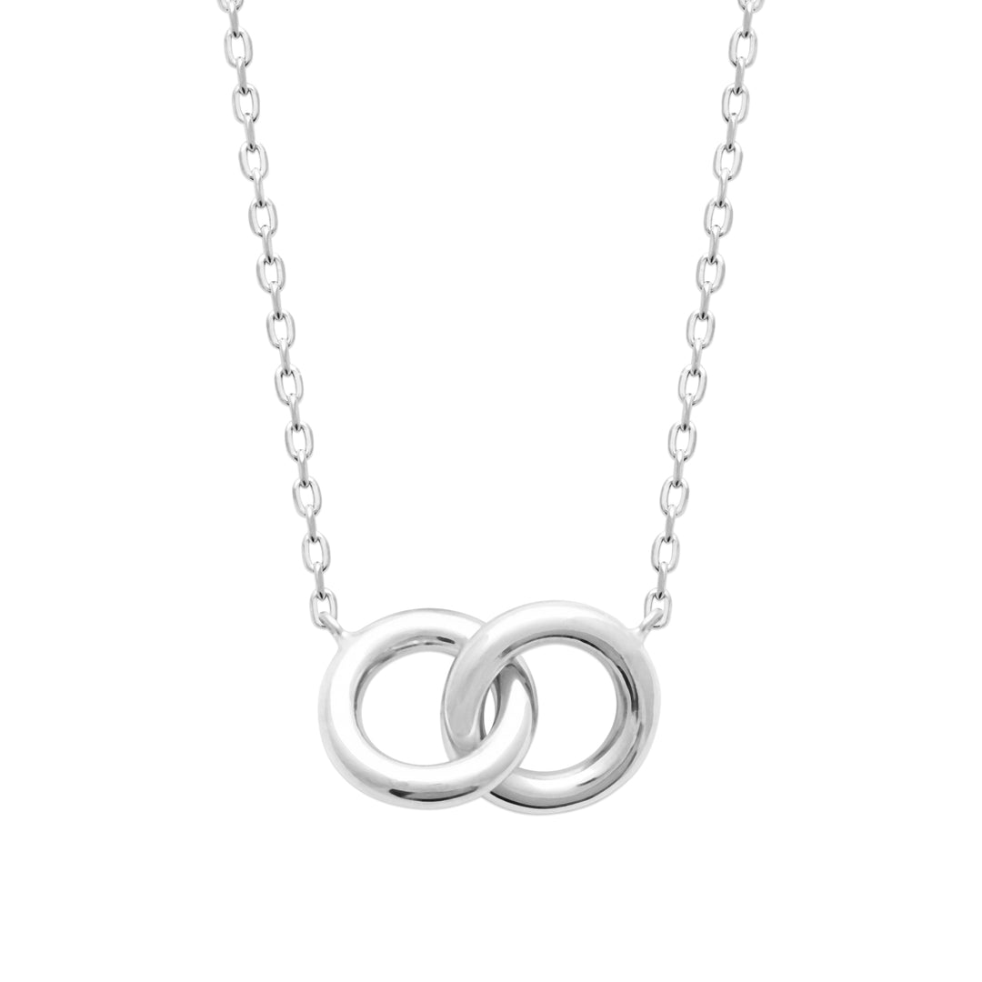Collier Argent 925 cercles entrelacés Romeo