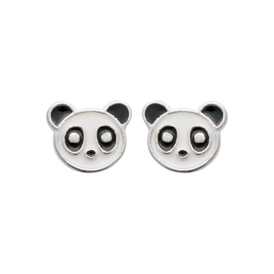 Boucles d'oreilles Argent 925 Panda