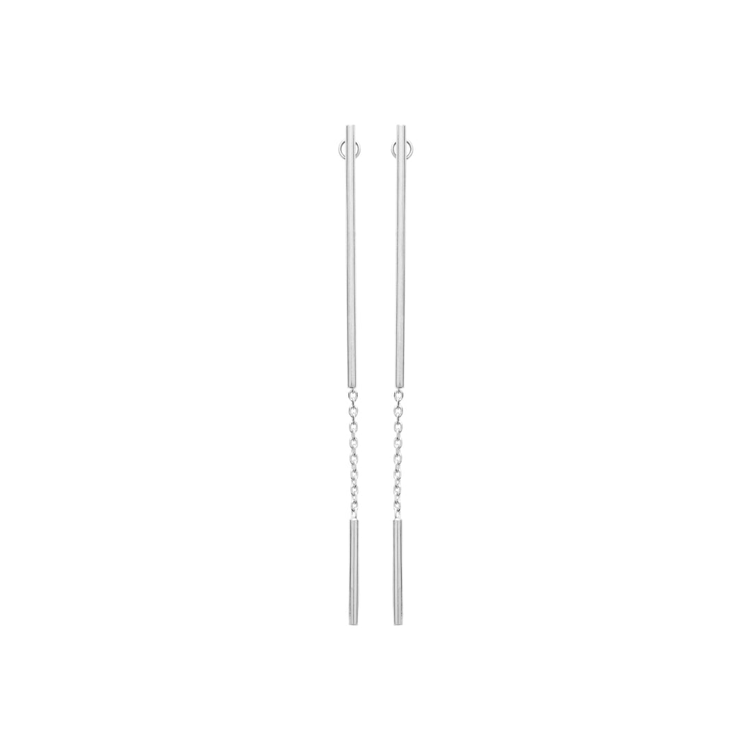 Boucles d'oreilles Argent 925 pendantes à fil Dante