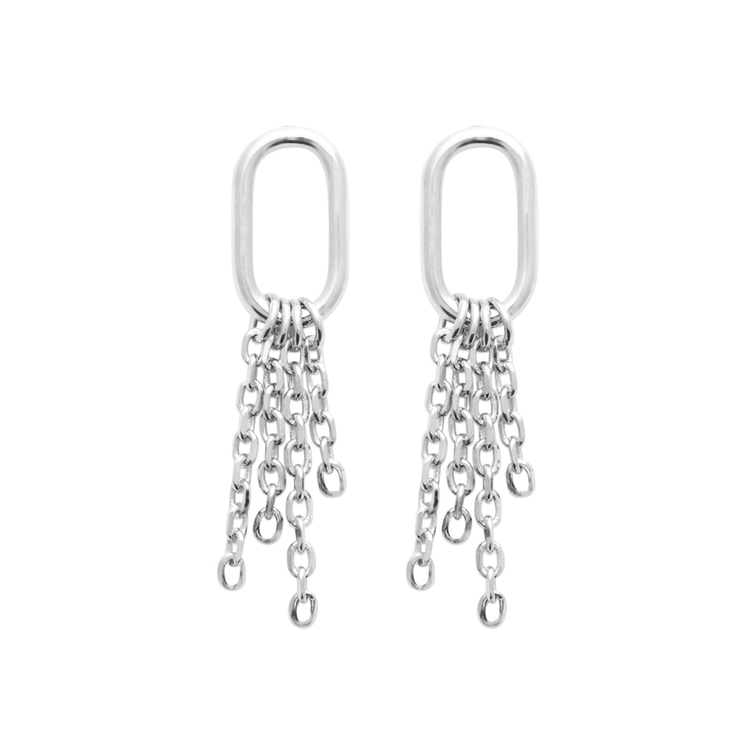 Boucles d'oreilles Argent 925 chaînes Octavia