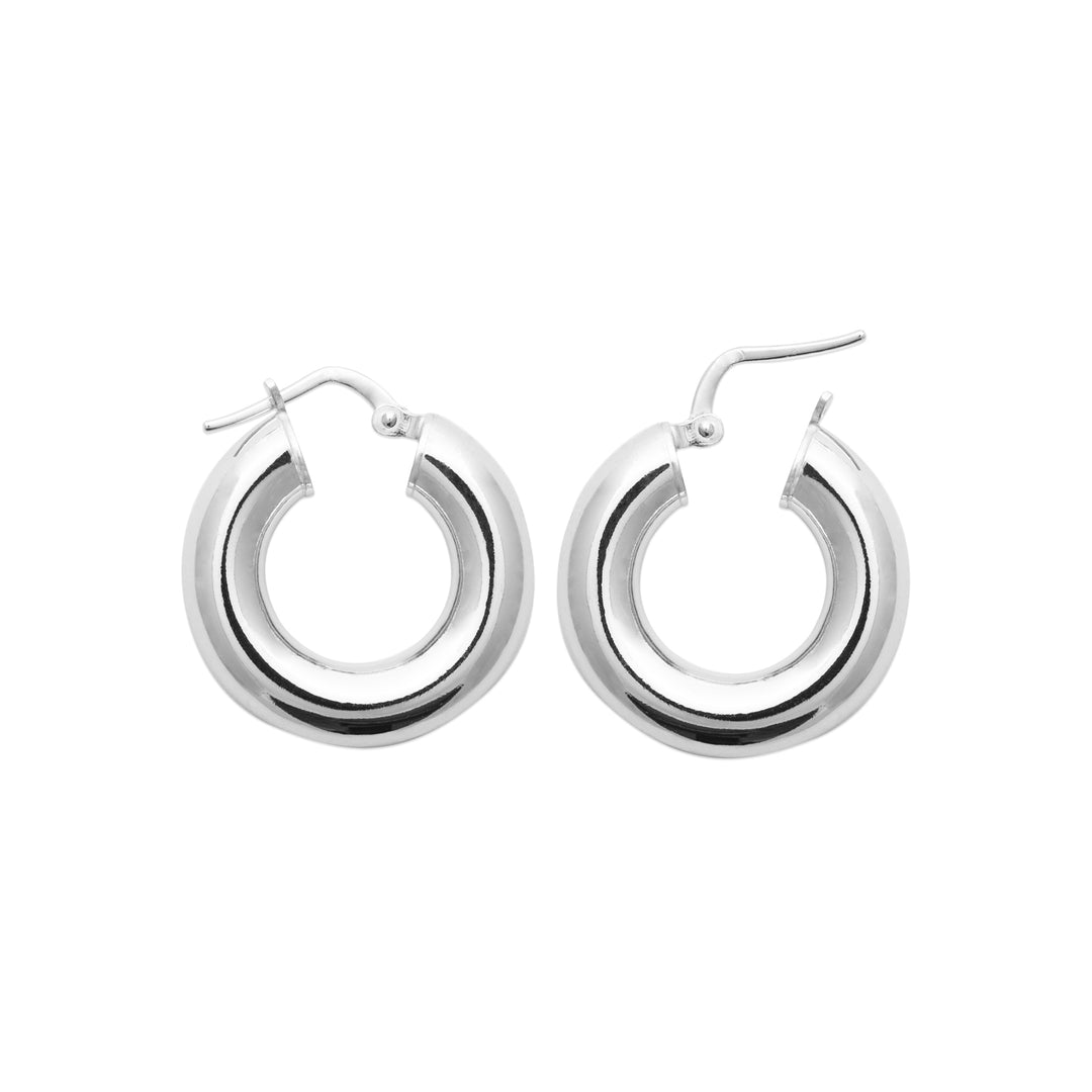Boucles d'oreilles argent 925 créoles Anastase