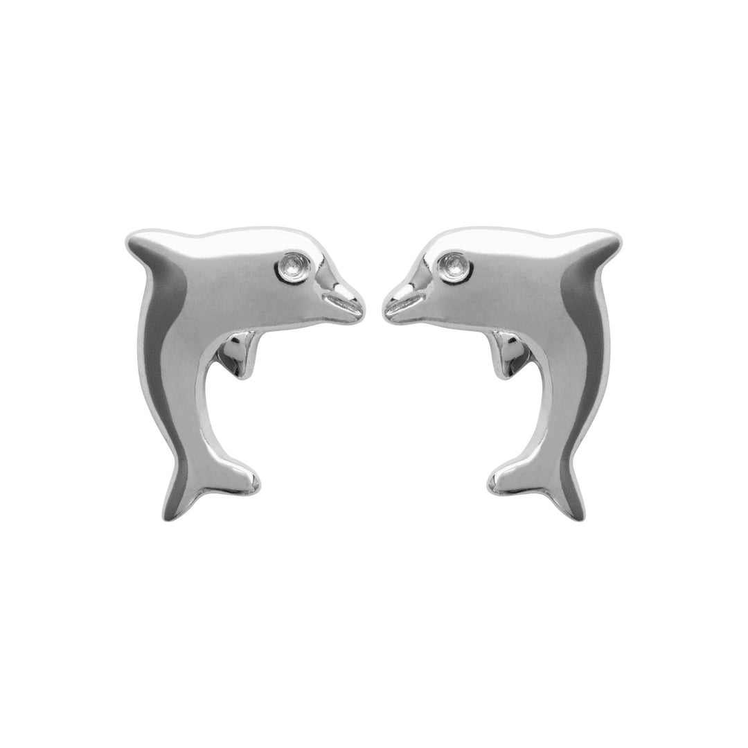 Boucles d'oreilles Argent 925 puces enfant formes Dauphins