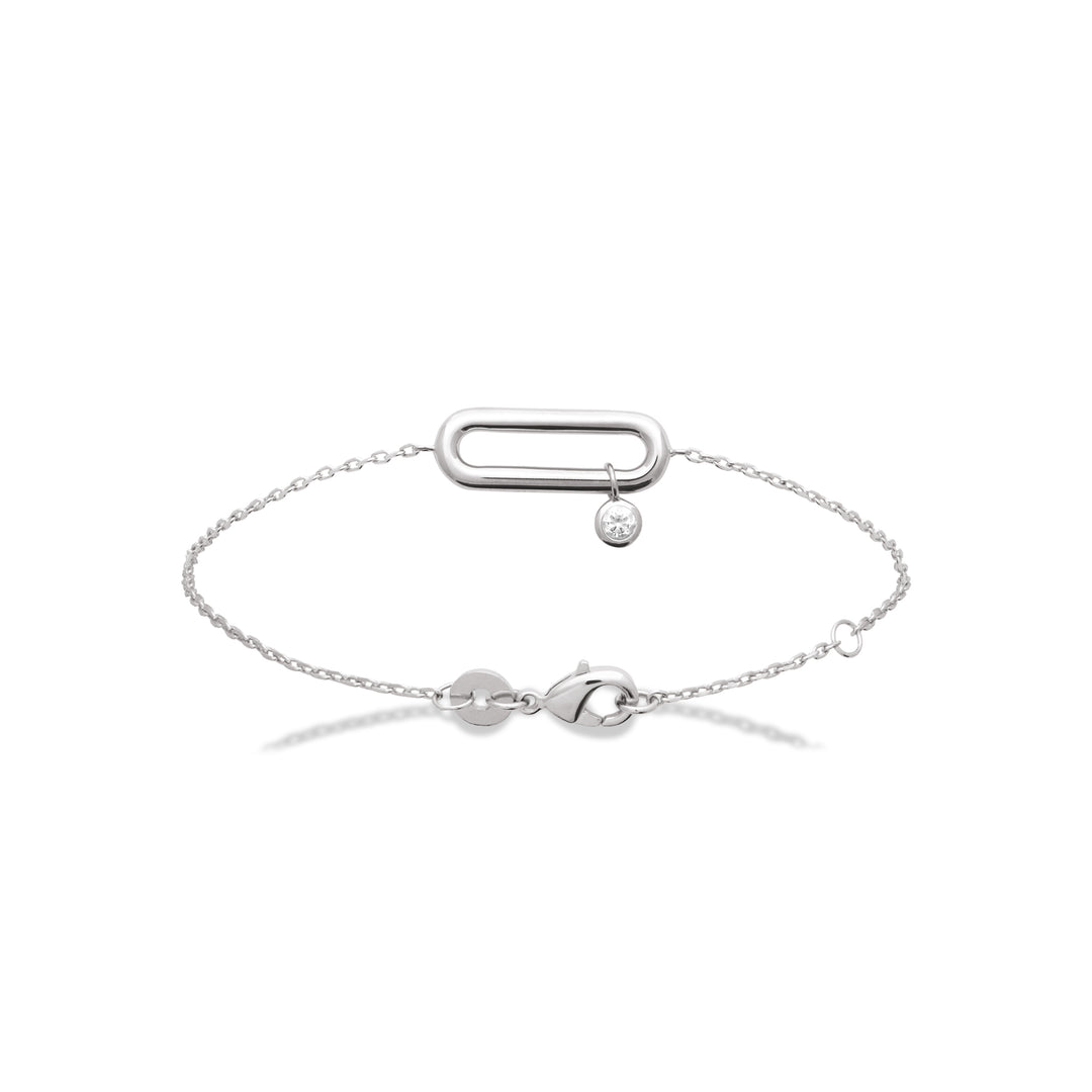 Bracelet Argent 925 avec pendentif OZ Maïly