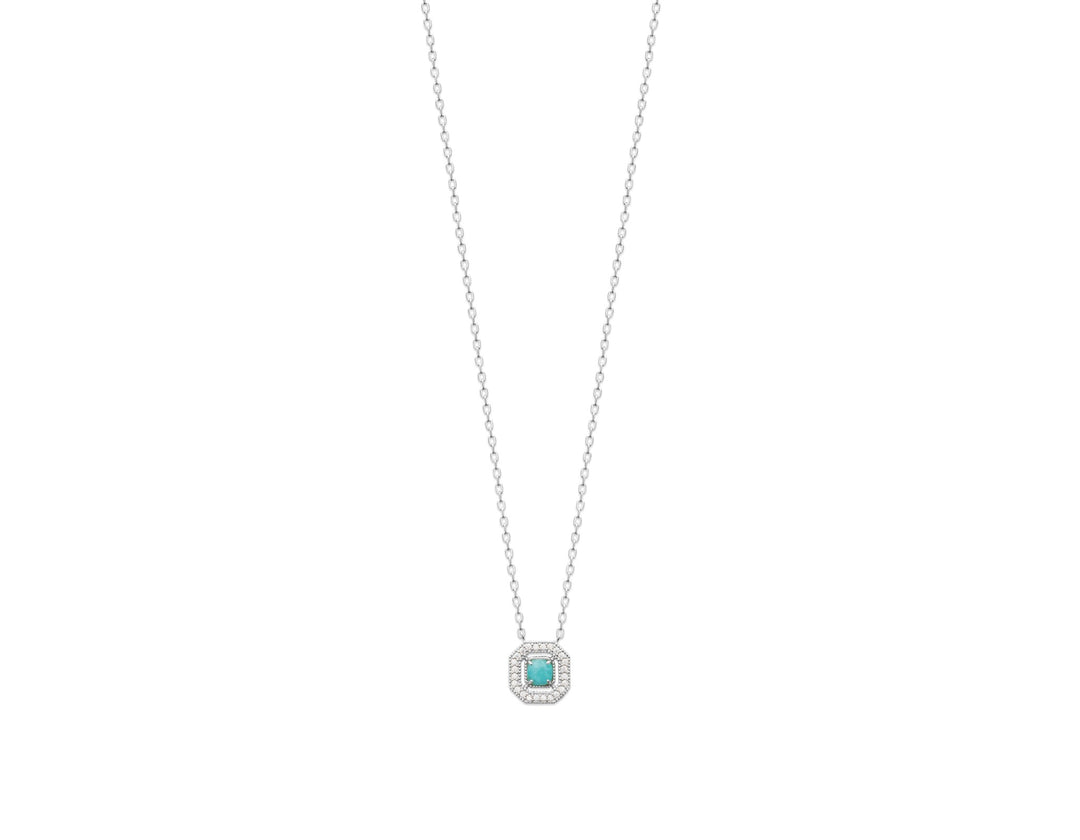 Collier Argent 925 Amazonite & OZ Colette