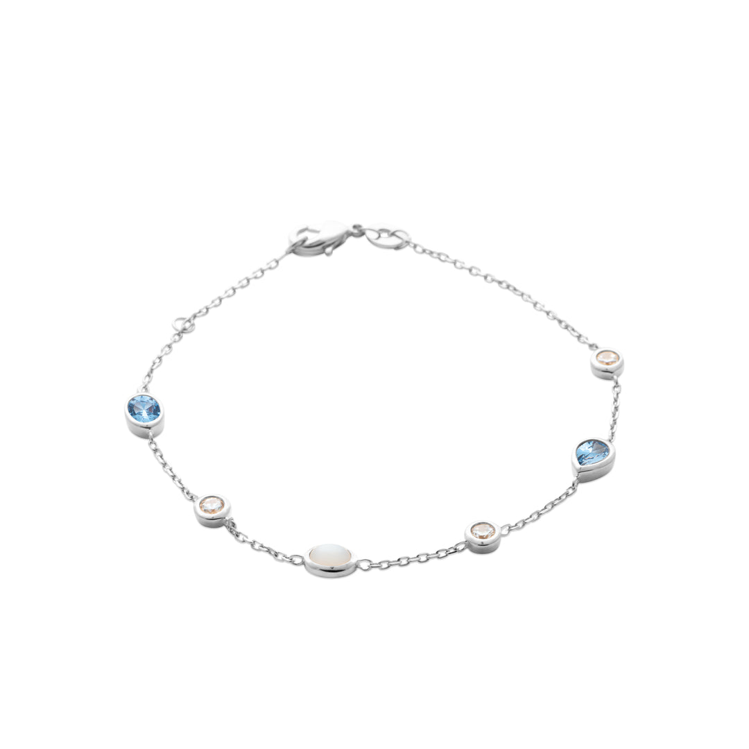 Bracelet Argent 925 & Oz Bleu Isadora