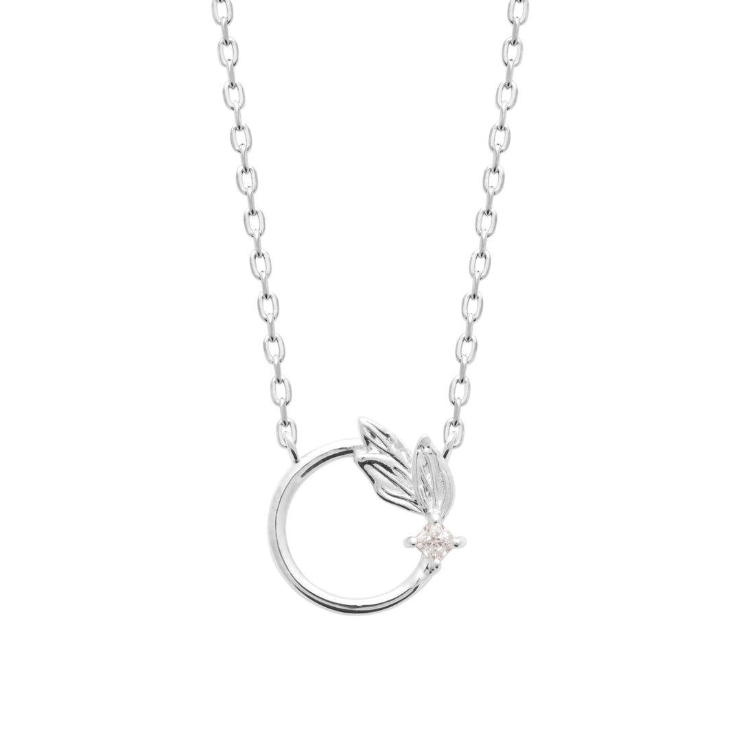 Collier Argent 925 motif feuille & Oz Prima