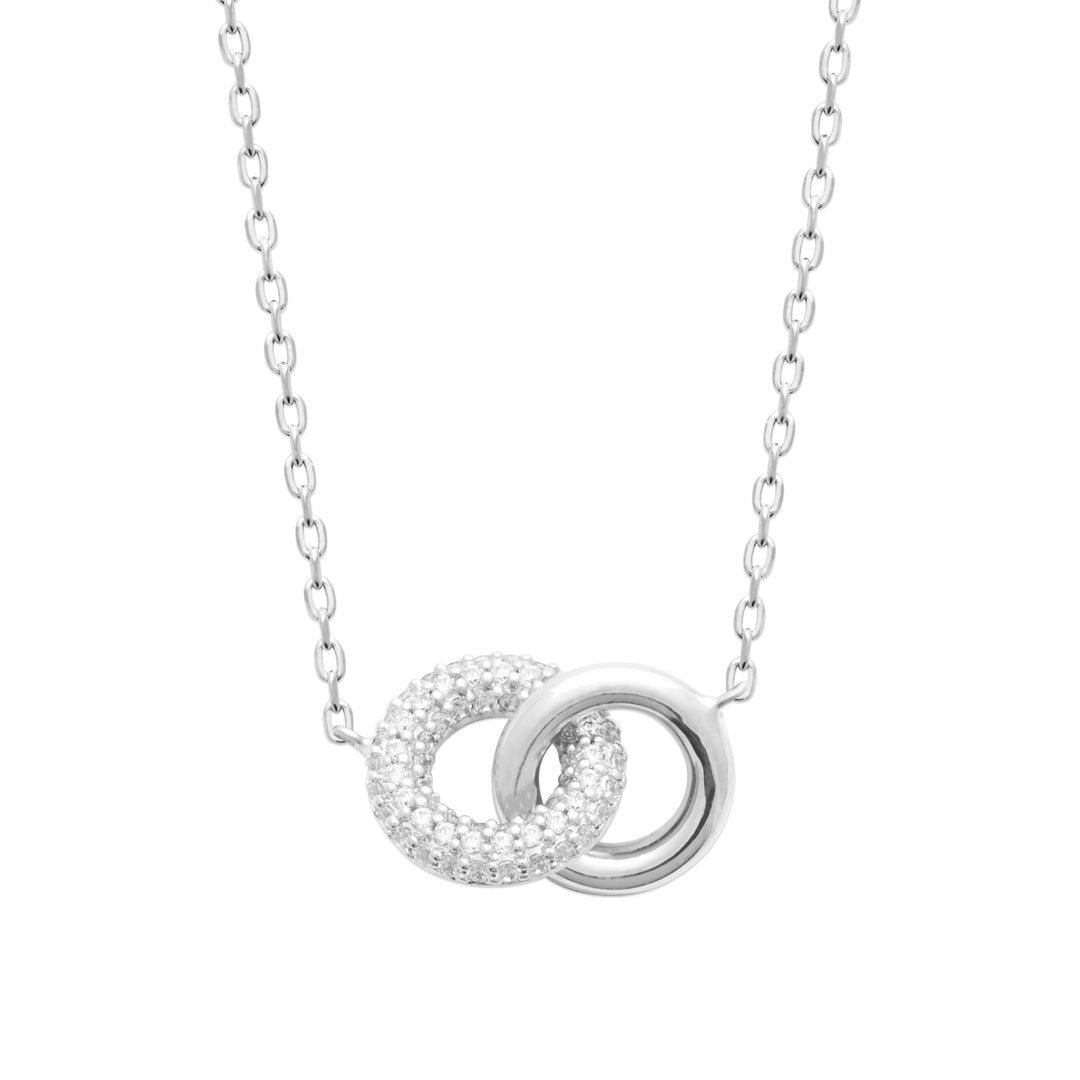 Collier argent 925 cercles entrelacés & Oz Romeo