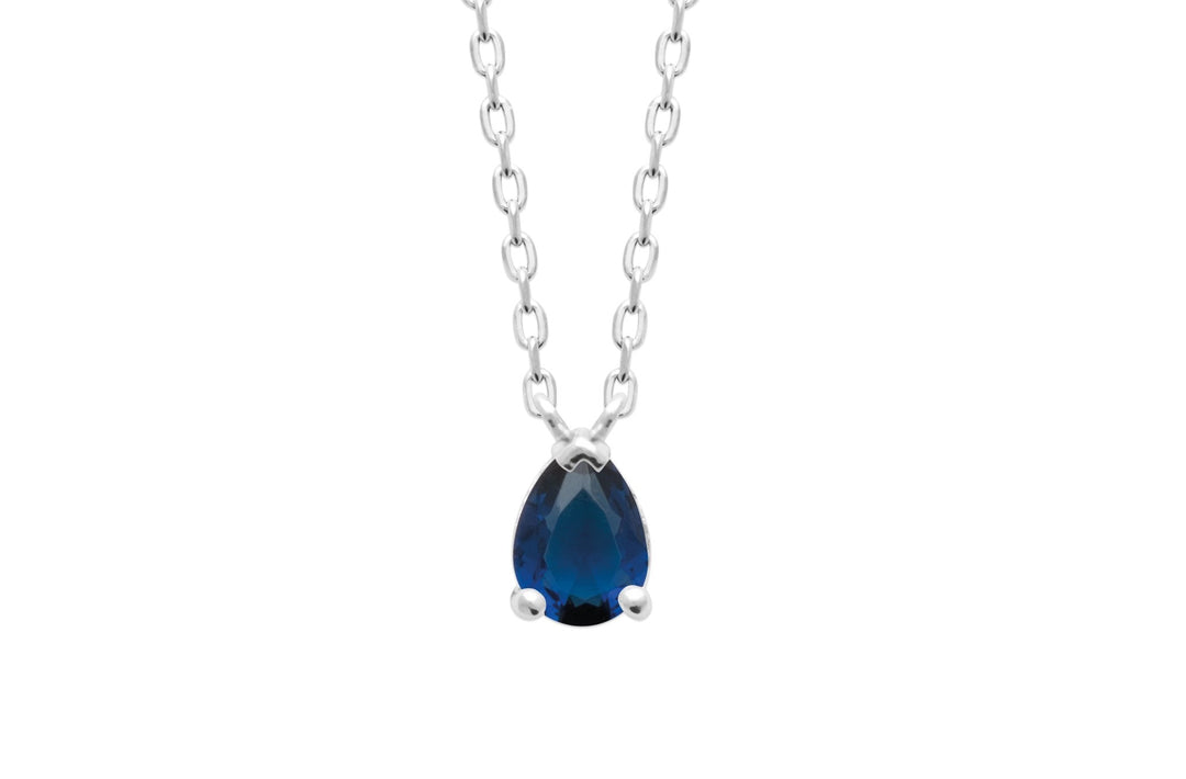 Collier Argent 925 & Oz bleu Claudie