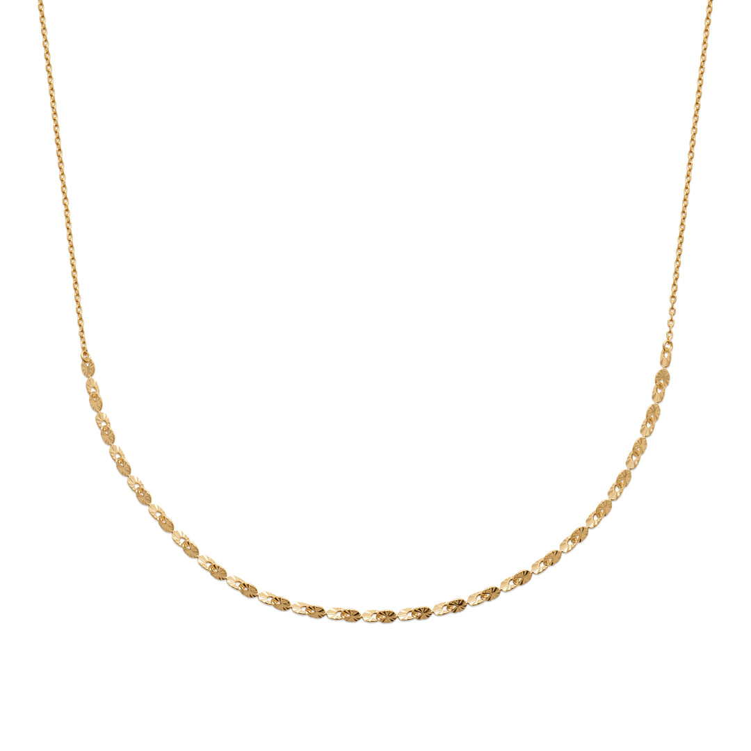 Collier Plaqué or Celestine