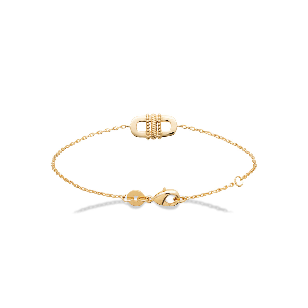 Bracelet Plaqué or motif Aztèque Akumal