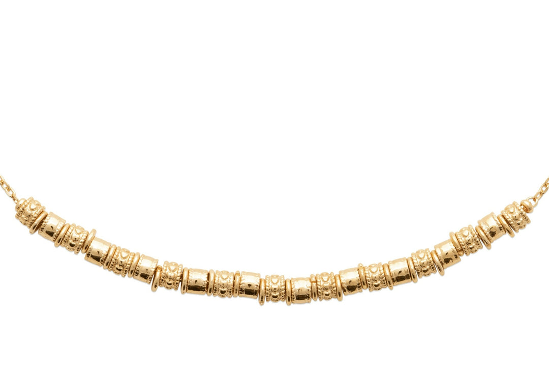 Collier Plaqué or motif aztèque Acapulco