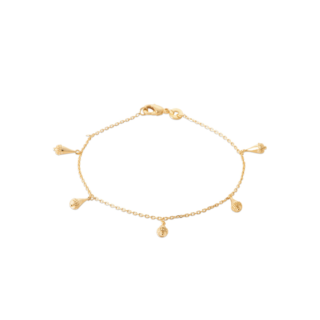 Bracelet Plaqué or forme gouttes Birdy