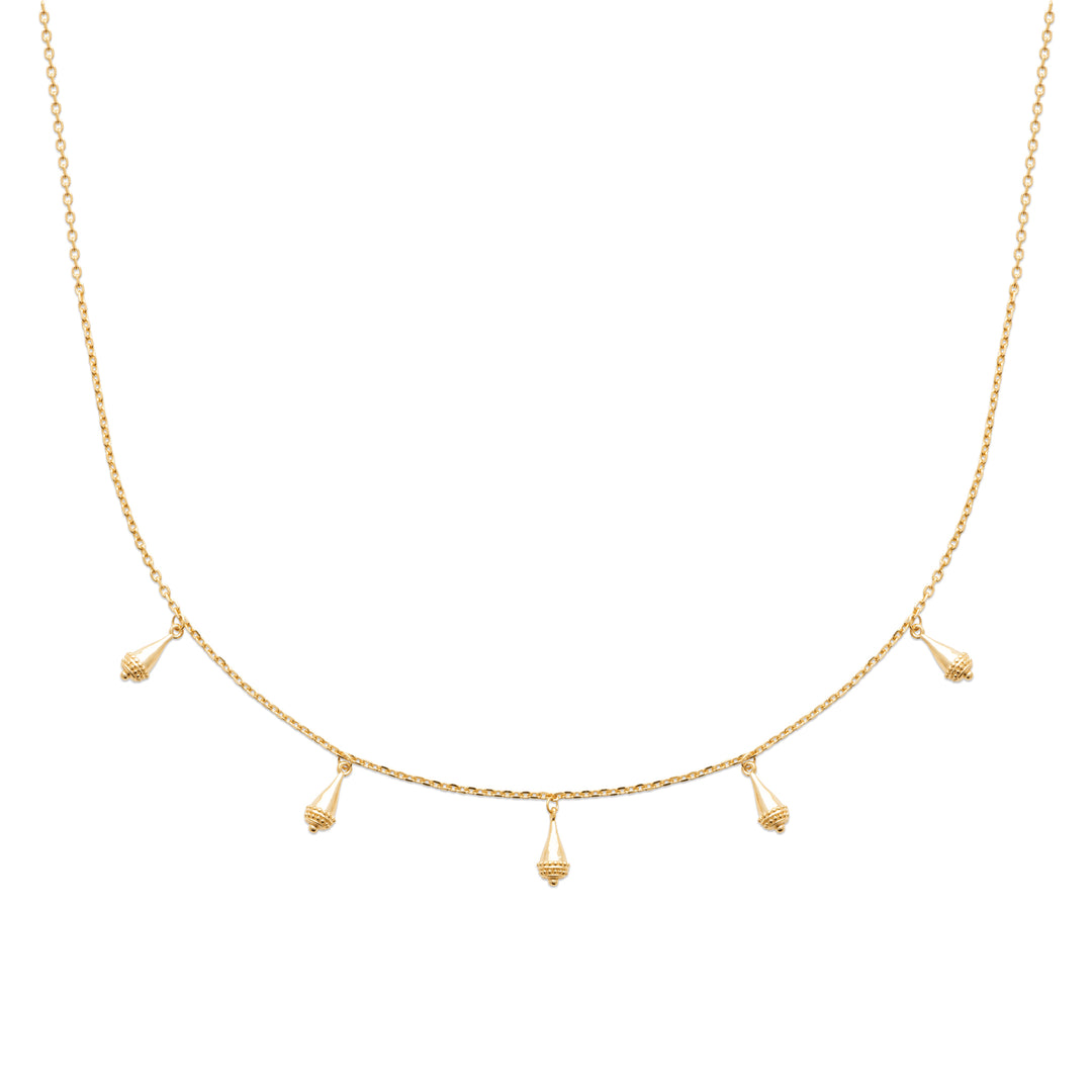 Collier Plaqué or forme gouttes Birdy