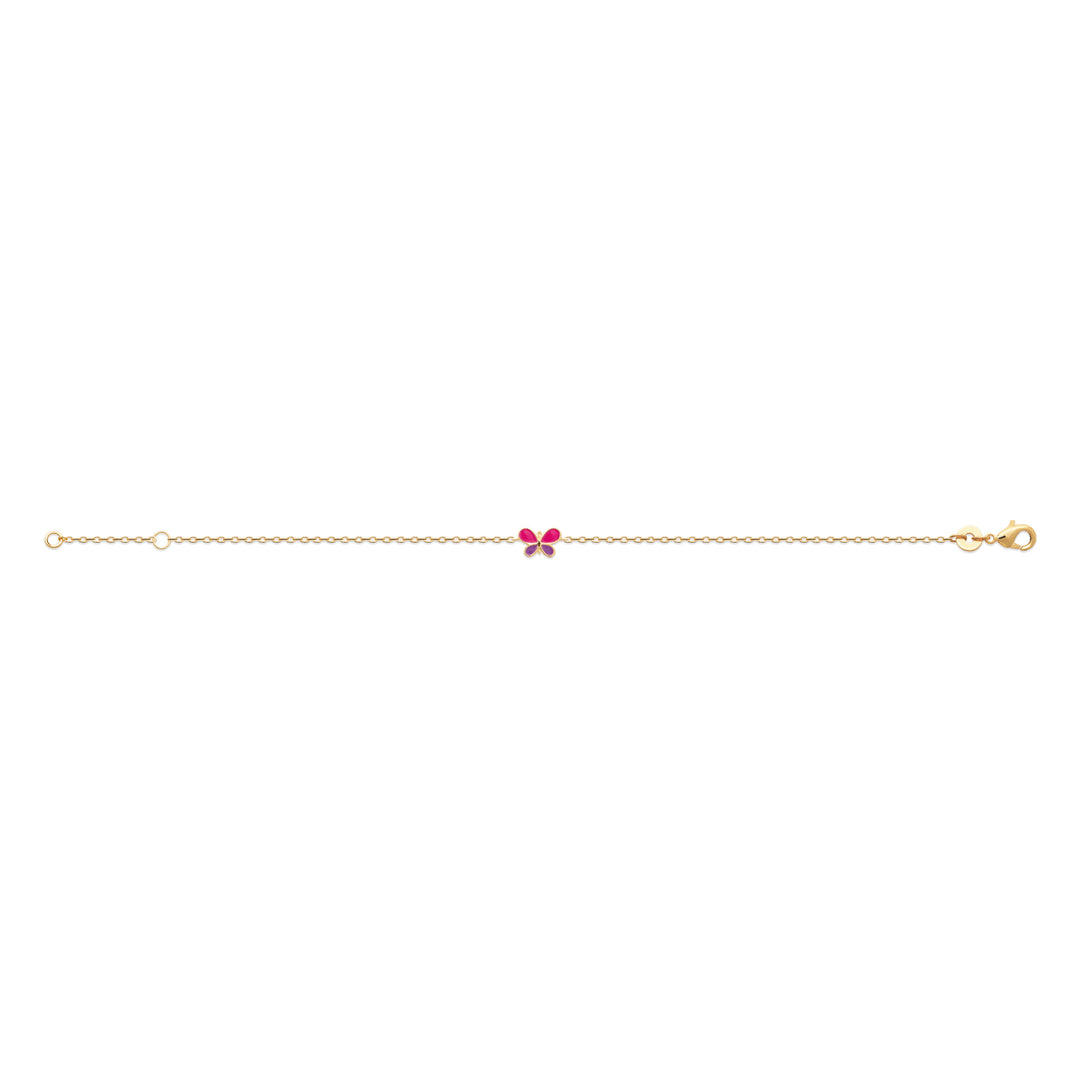 Bracelet Plaqué or enfant Butterfly