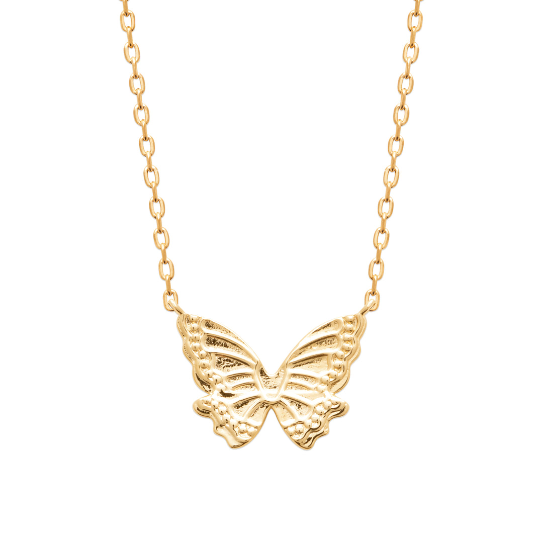 Collier Plaqué or motif papillon Fantasia