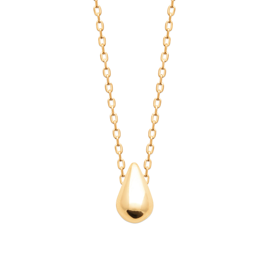 Collier Plaqué or forme goutte Isobel