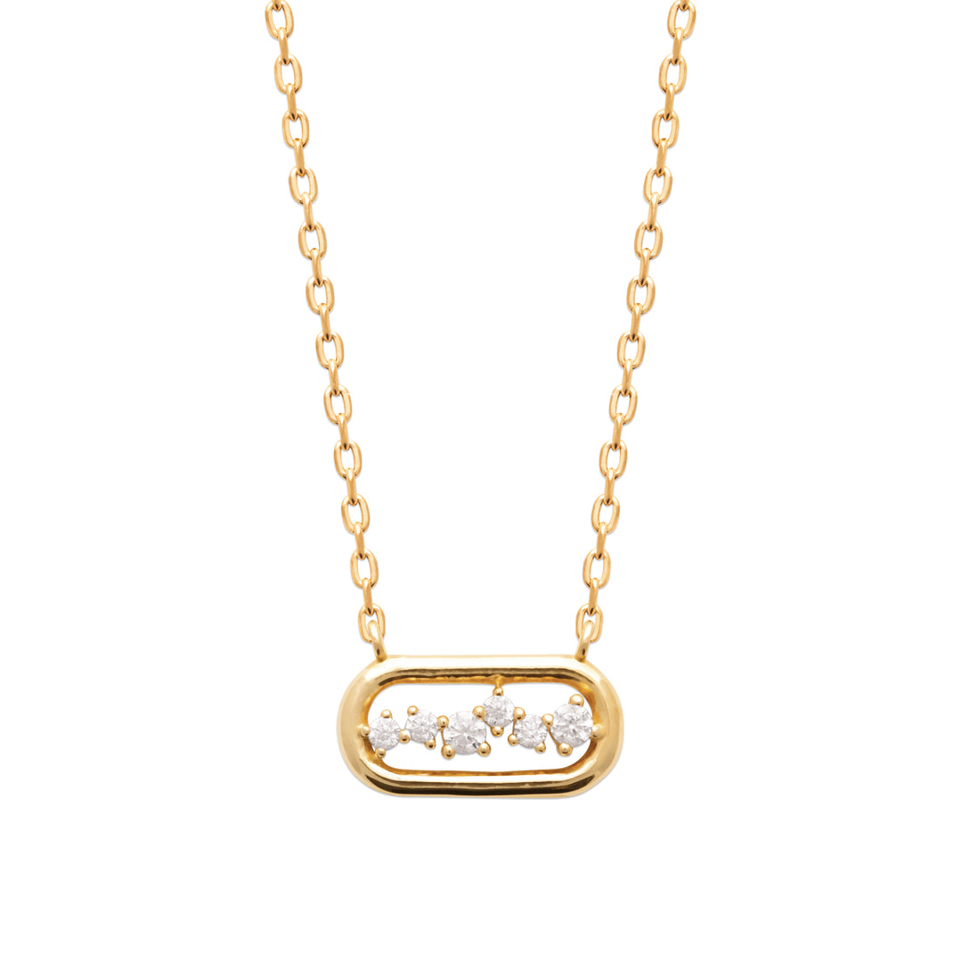 Collier plaqué or et Oz Millenia
