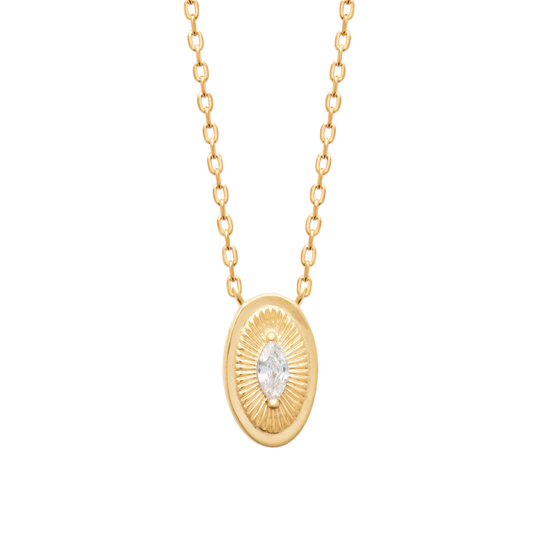 Collier Plaqué or & Oz Laëtitia