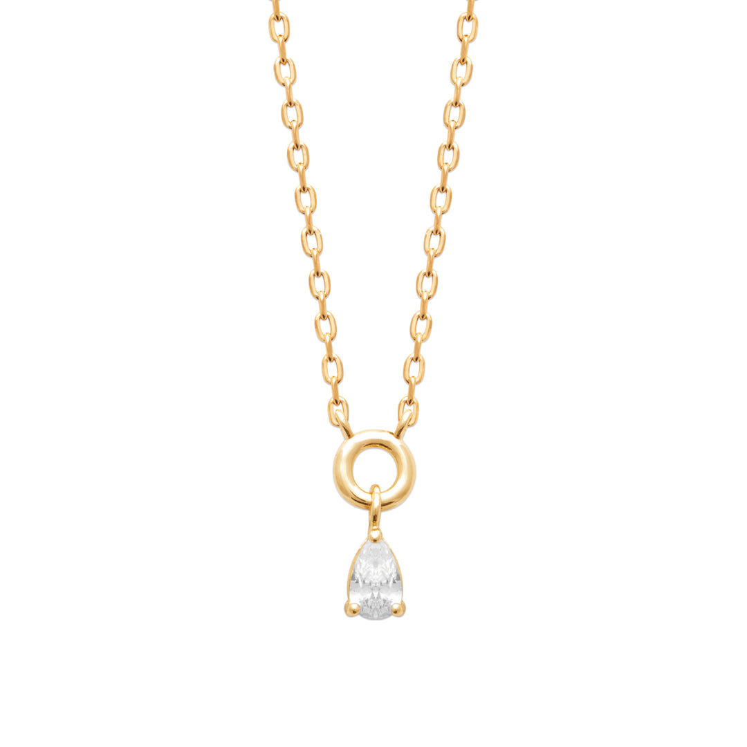 Collier Plaqué Or & OZ motif goutte Amanecer
