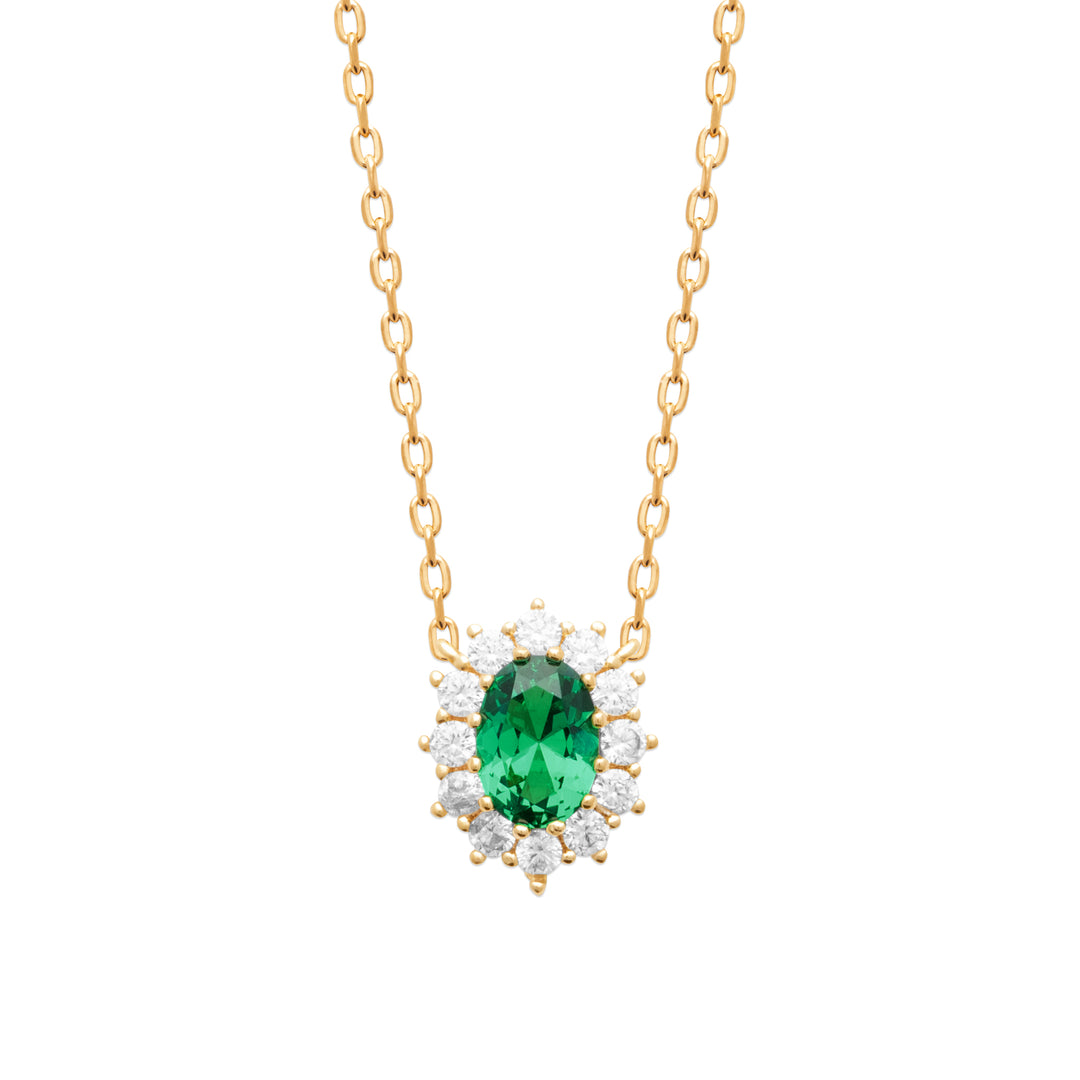 Collier Plaqué or & Oz marguerite Harlow