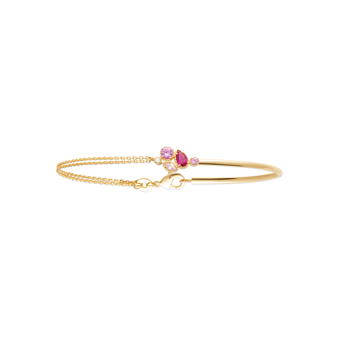 Bracelet Plaqué Or & Oz rose Moea