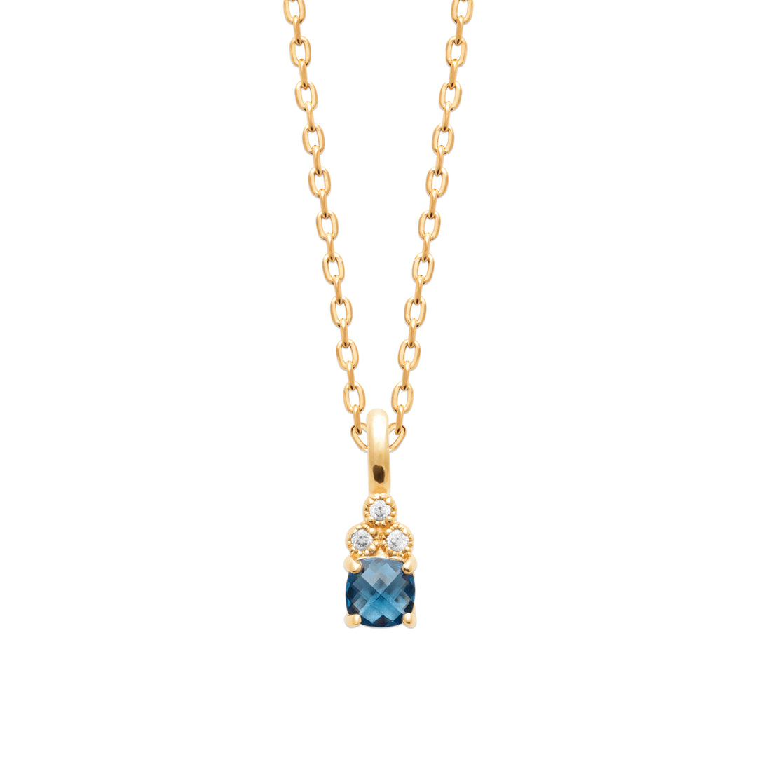 Collier Plaqué Or & Oz Bluehaven