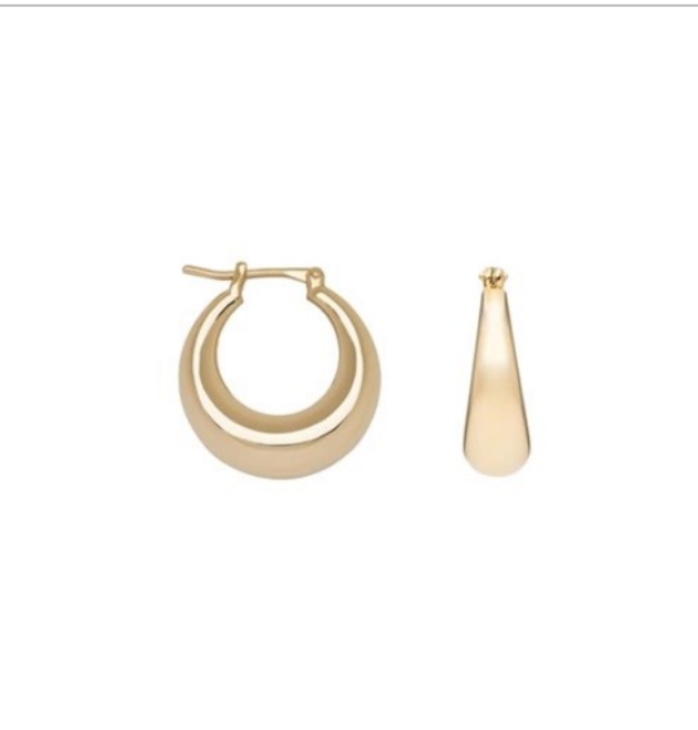Boucles d'oreilles Plaqué Or créoles Bulle