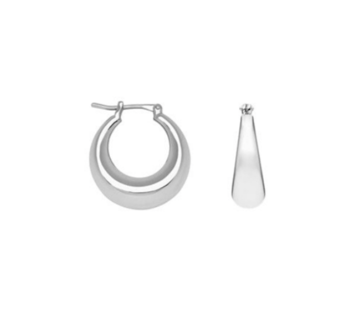 Boucles d'oreilles Argent 925 créoles Bulle