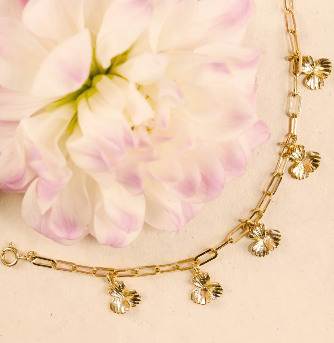 Bracelet Plaqué Or Coquelicot Saunier