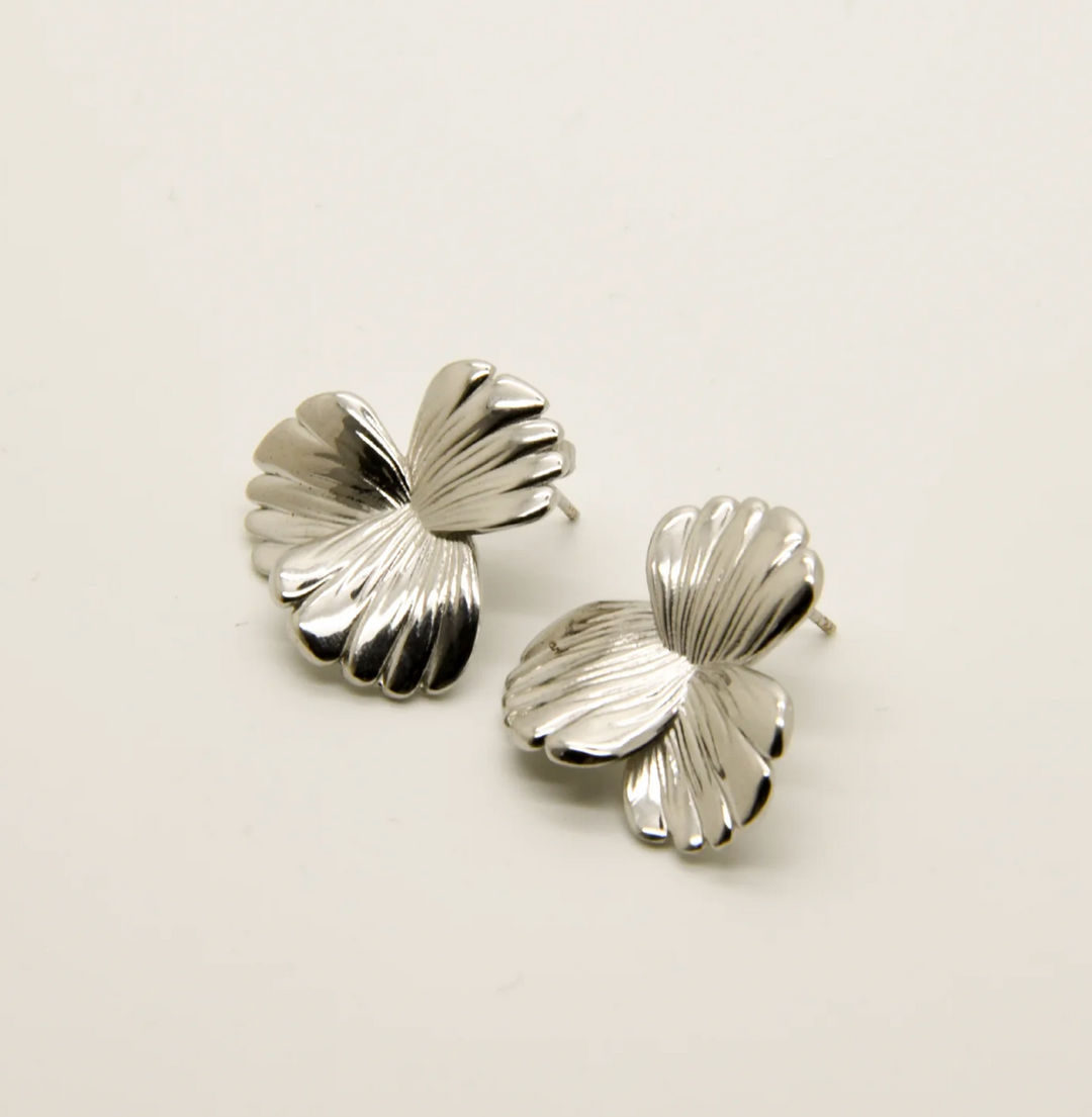 Boucles d'oreilles Argent 925 puce Coquelicot Saunier