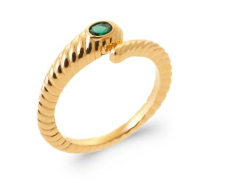 Bague Plaqué Or Clover