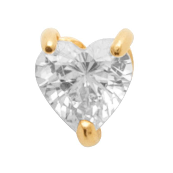 Piercing Plaqué or & OZ Tige Titane Lumina