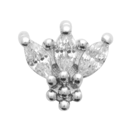 Piercing Argent 925 & OZ Tige Titane Swan
