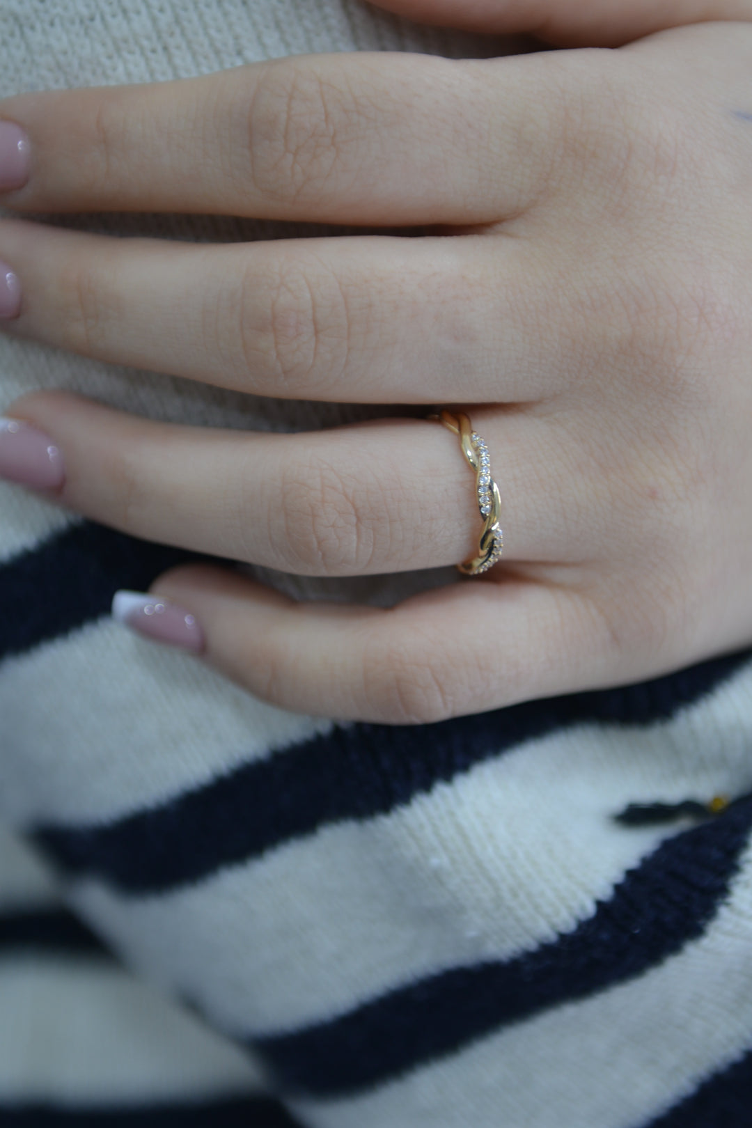 Bague Plaqué or & Oz Minimal