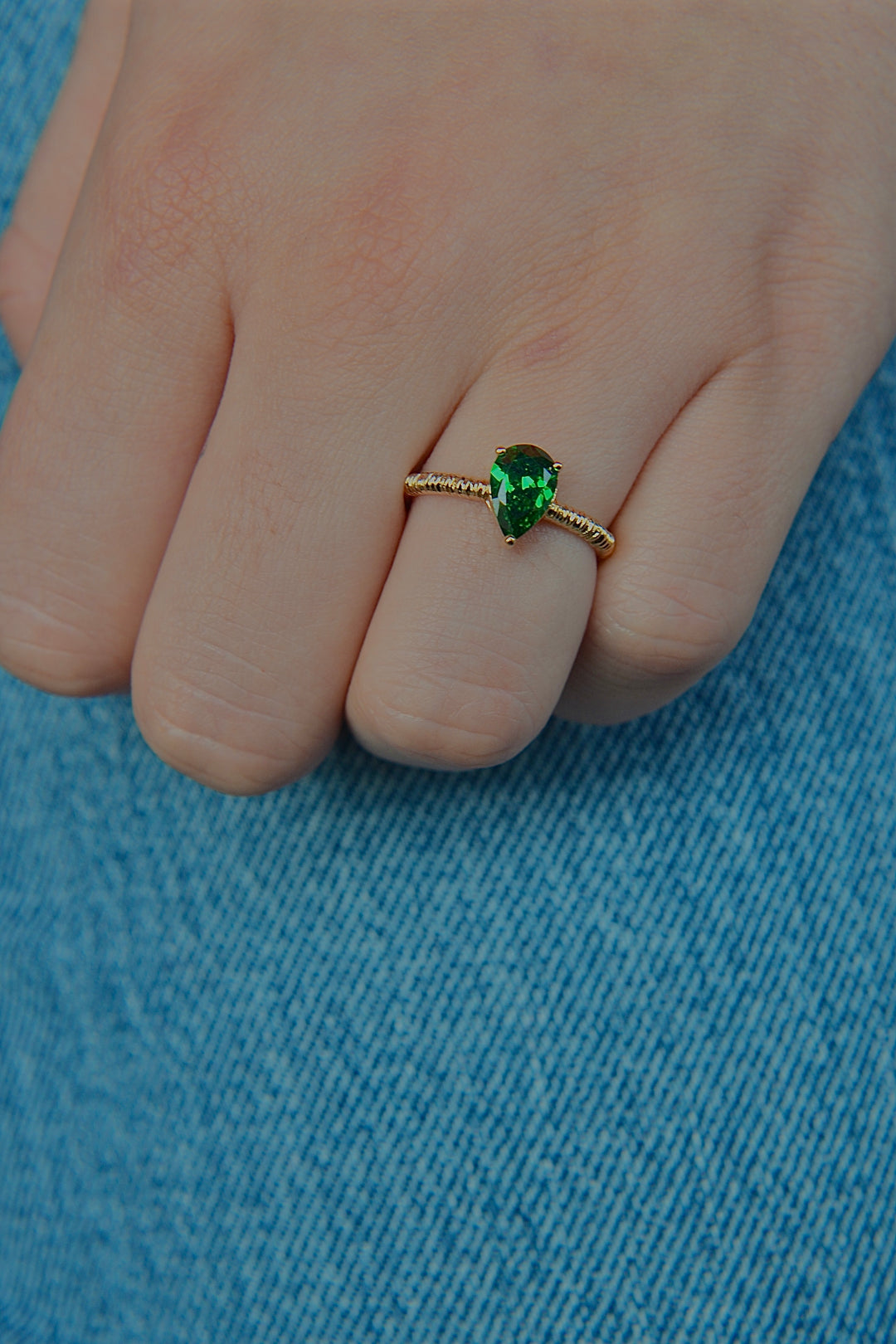 Bague plaqué or & OZ Roma