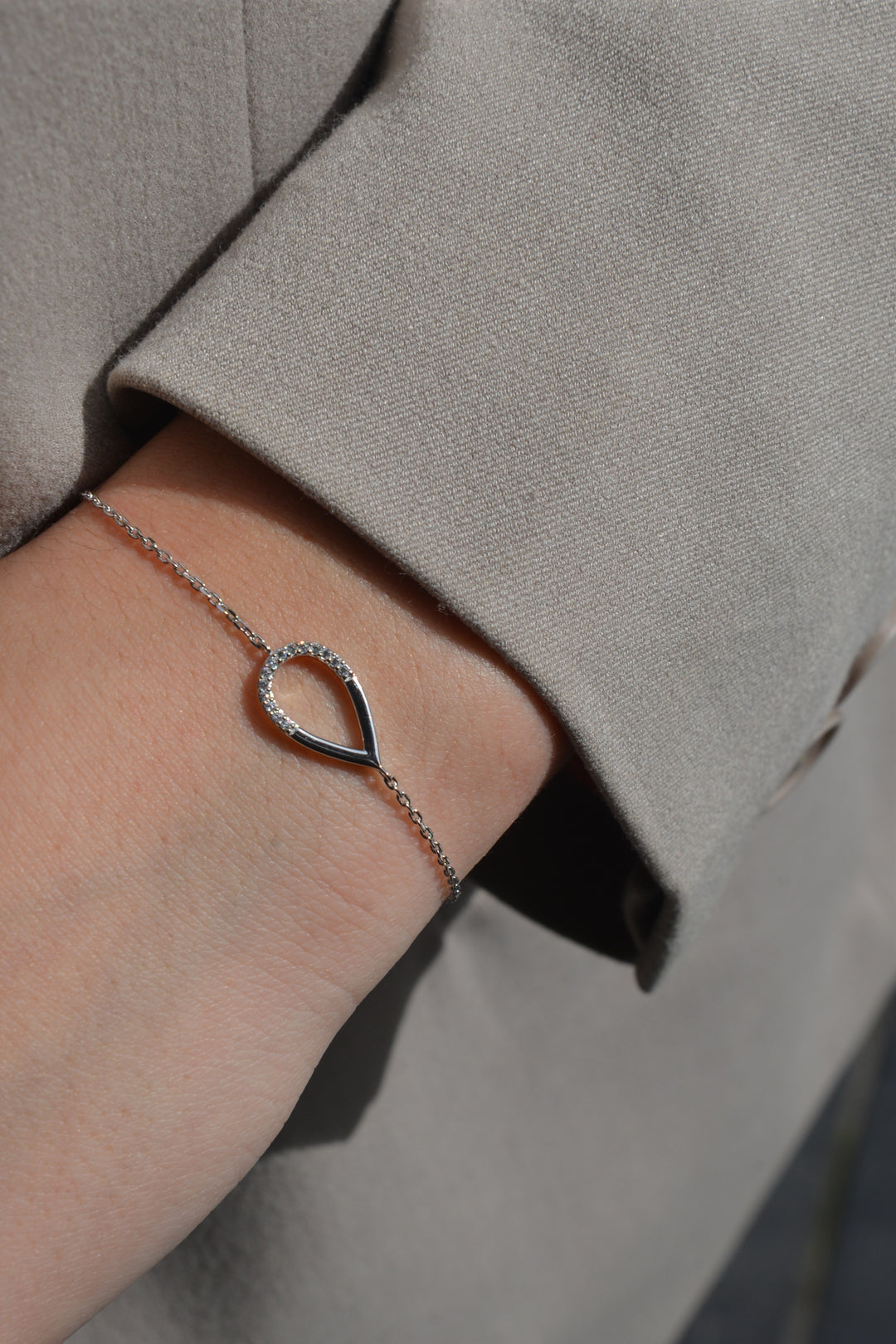 Bracelet Argent 925 forme goutte & Oz Paprika