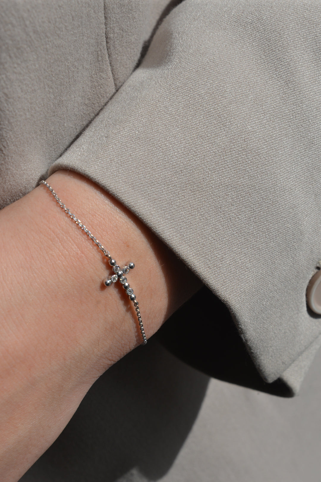 Bracelet Argent 925 motif croix & Oz Imae