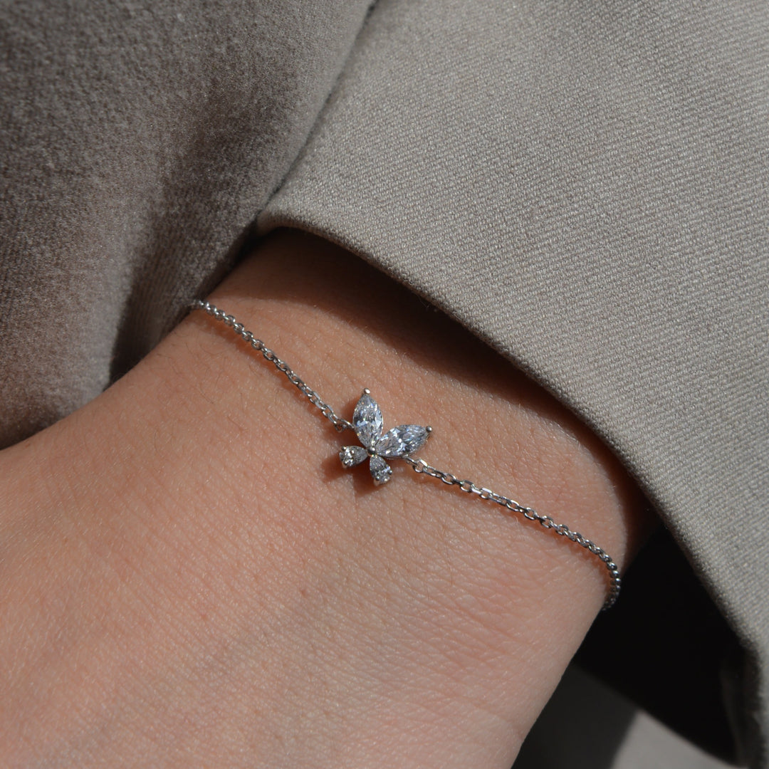 Bracelet Argent 925 motif papillon & OZ Mariposa