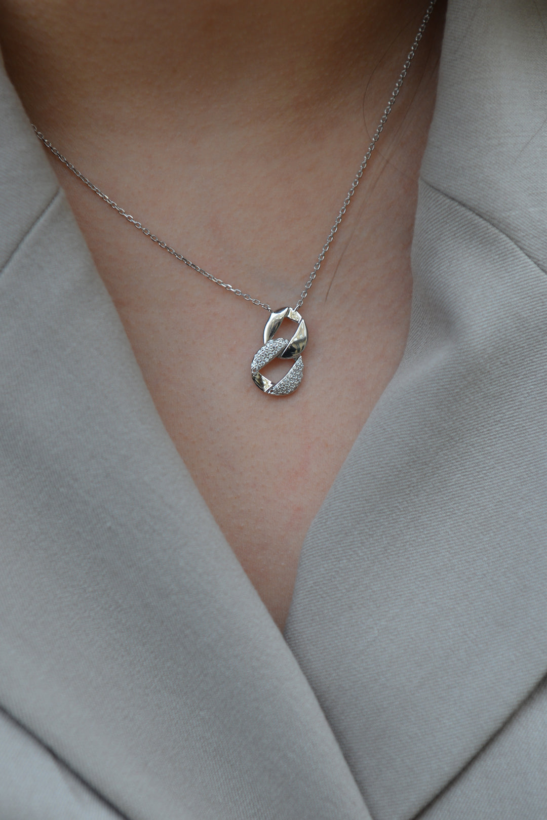Collier Argent & Oz Annouck