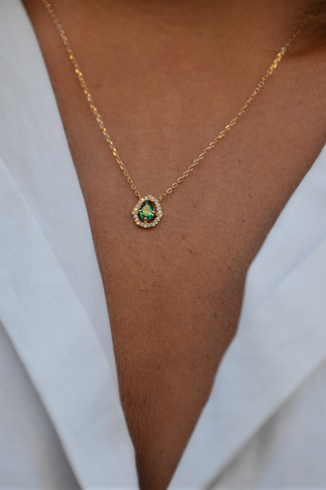 Collier Plaqué or et Oz Angeline