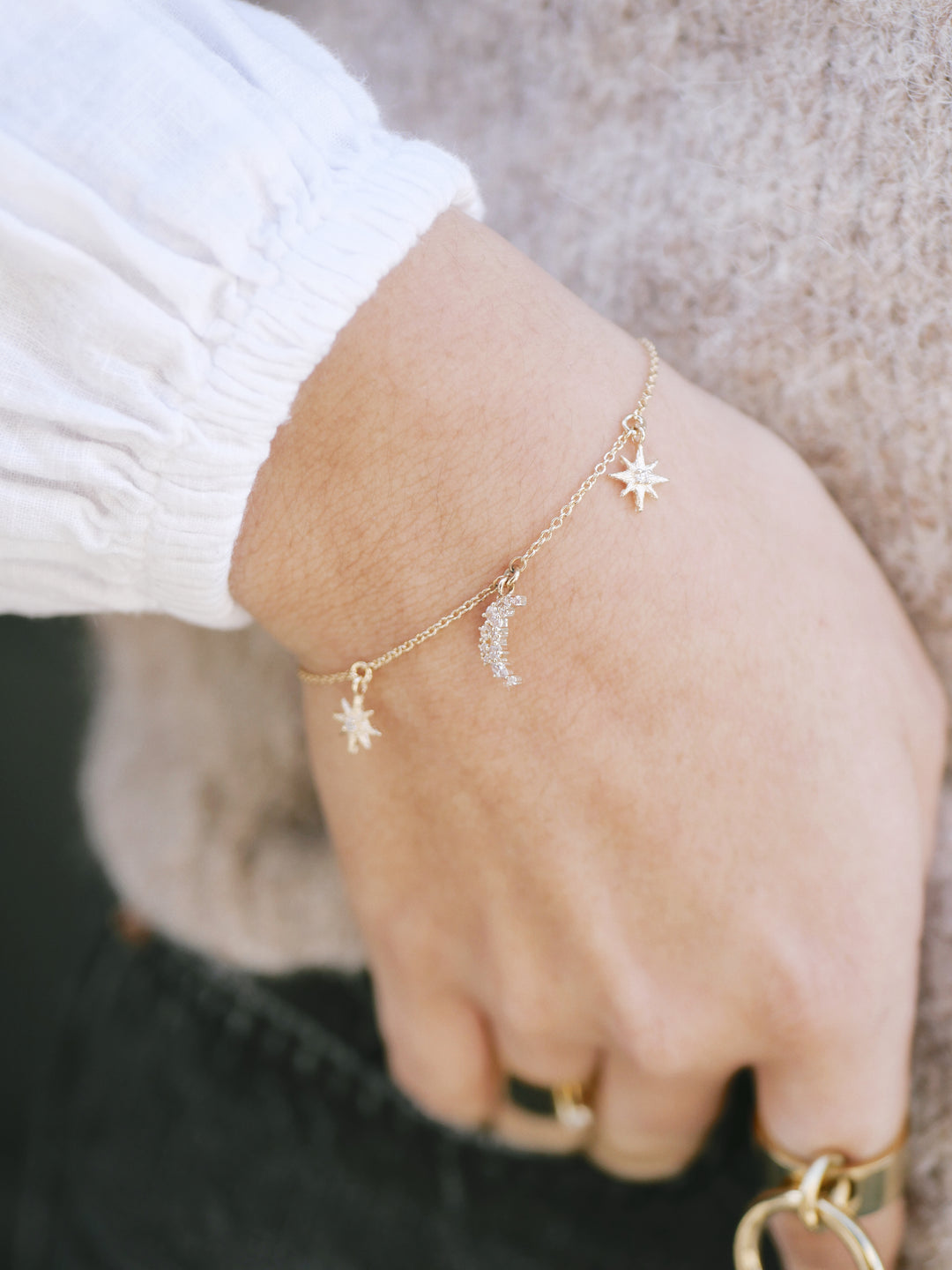 Bracelet Plaqué or & Oz Celeste