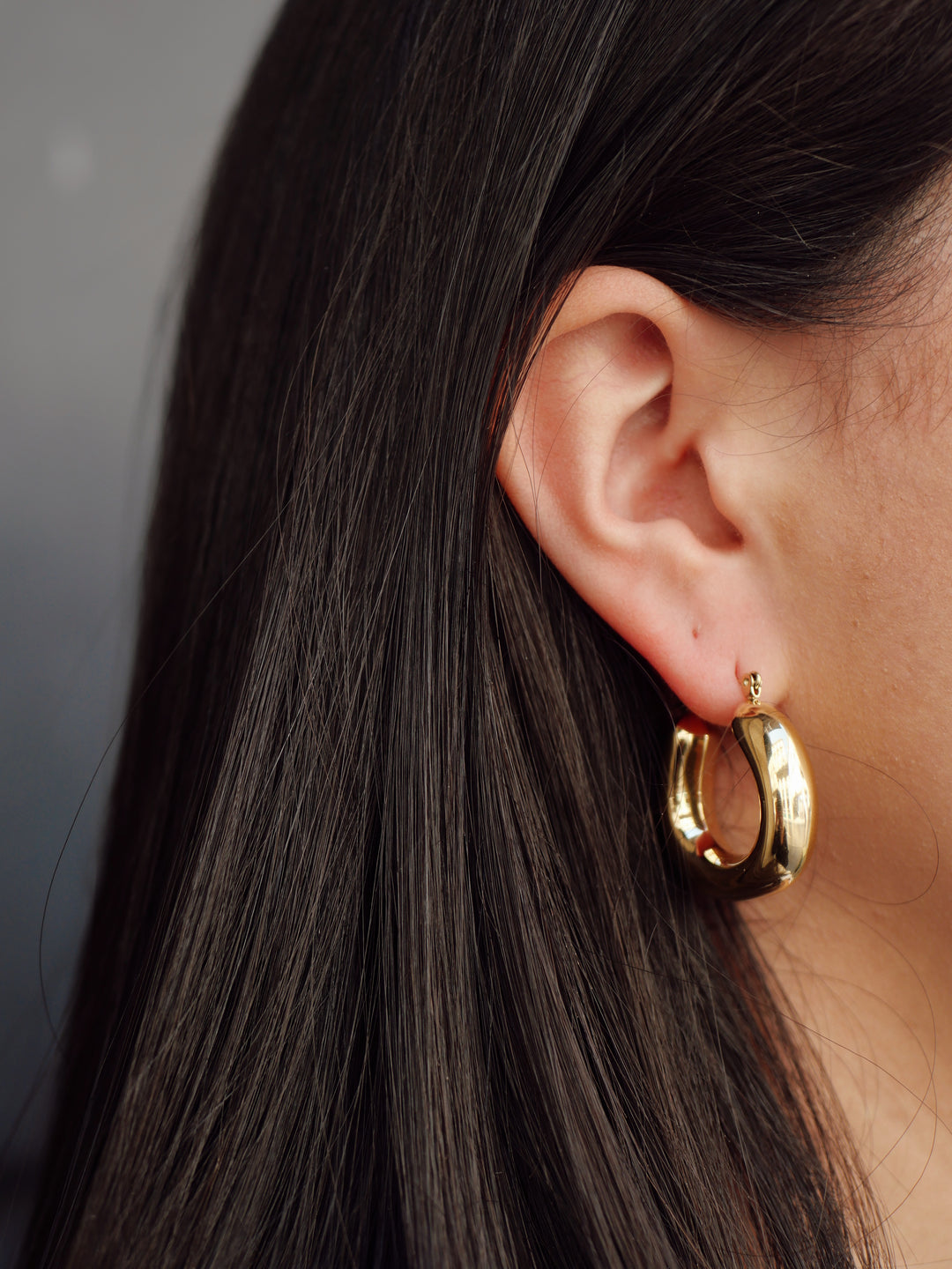Boucles d'oreilles Acier inoxydable doré créole Sunny