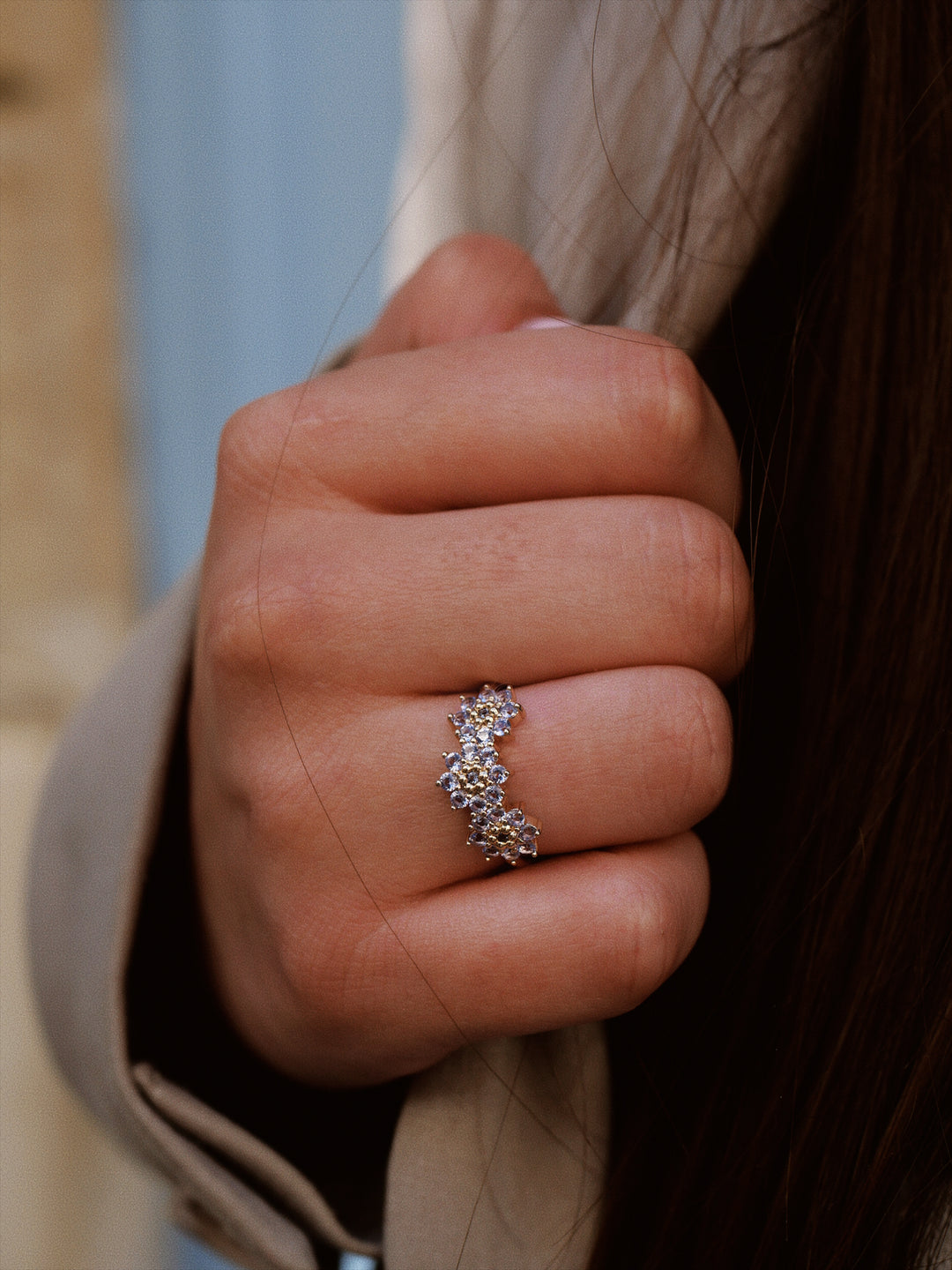 Bague Plaqué Or & Oz Fleurette