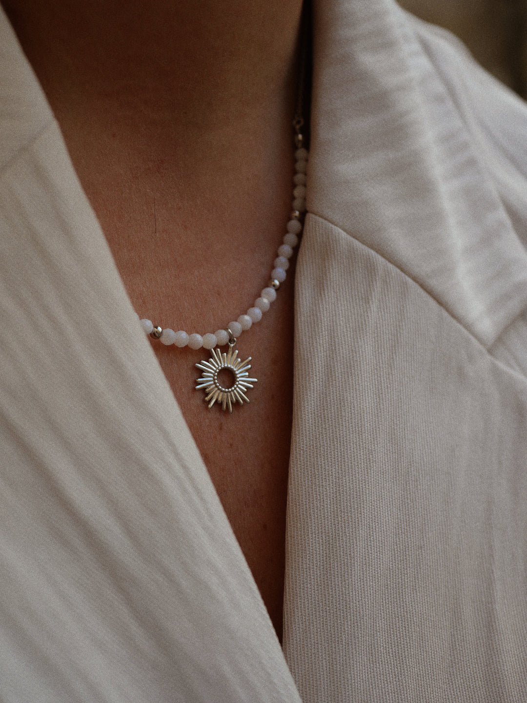 Collier Argent 925 & Nacre Solstice