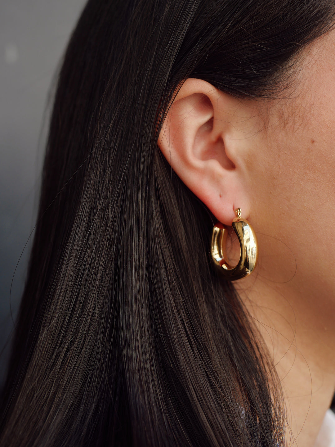Boucles d'oreilles Acier inoxydable doré créole Sunny