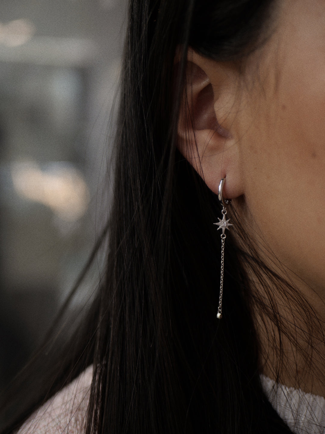 Boucles d'oreilles Argent 925 & Oz pendantes Celeste