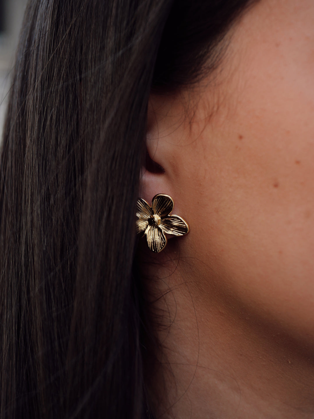 Boucles d'oreilles Acier inoxydable doré Lycia