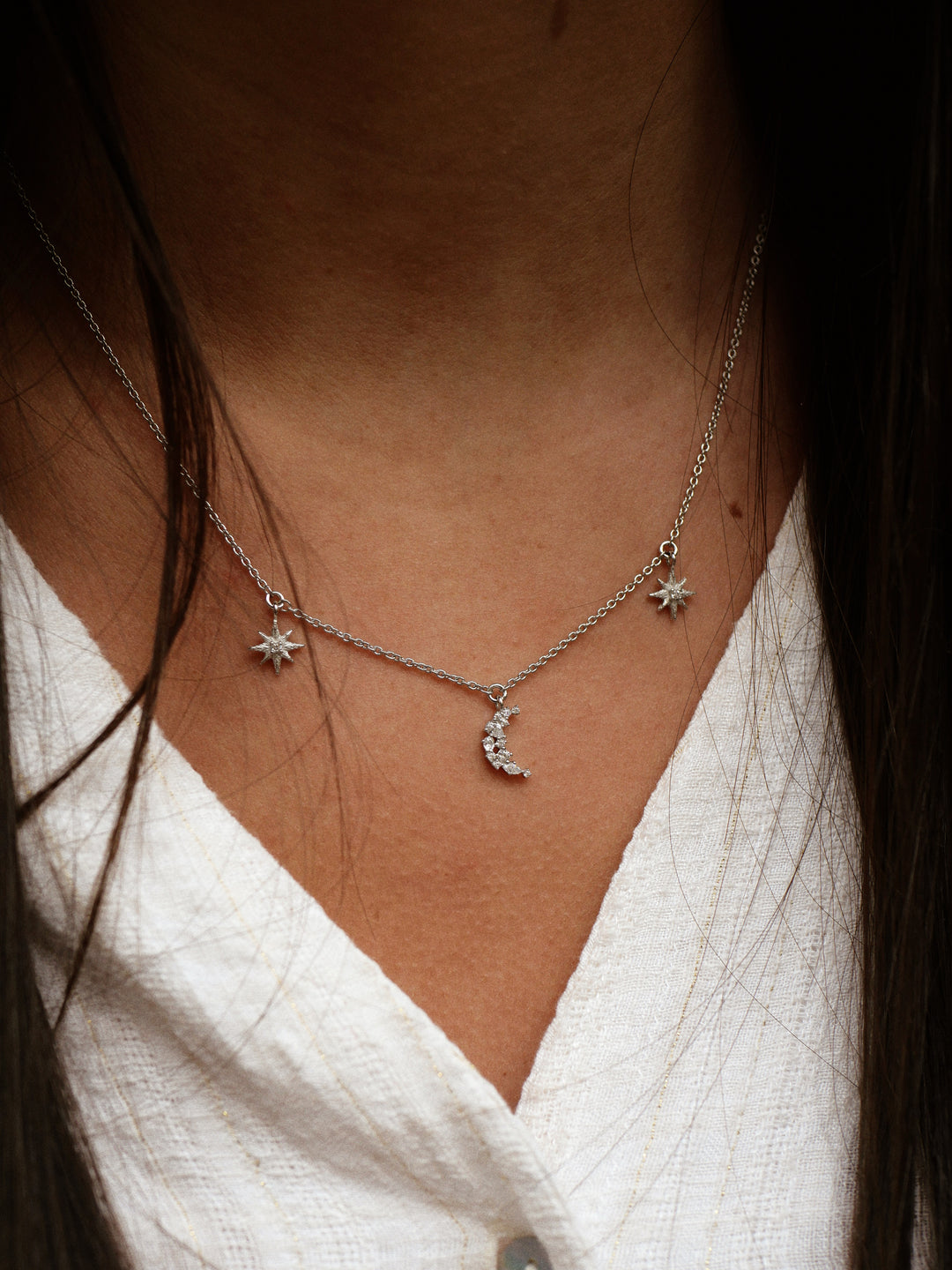 Collier Argent 925 & Oz Celeste