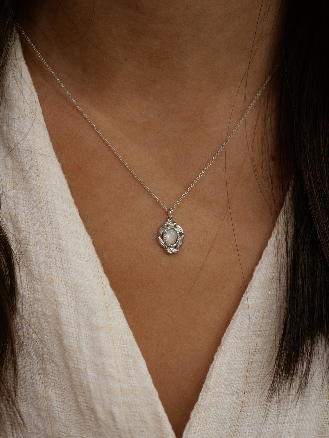 Collier Argent 925 & Nacre Victoire