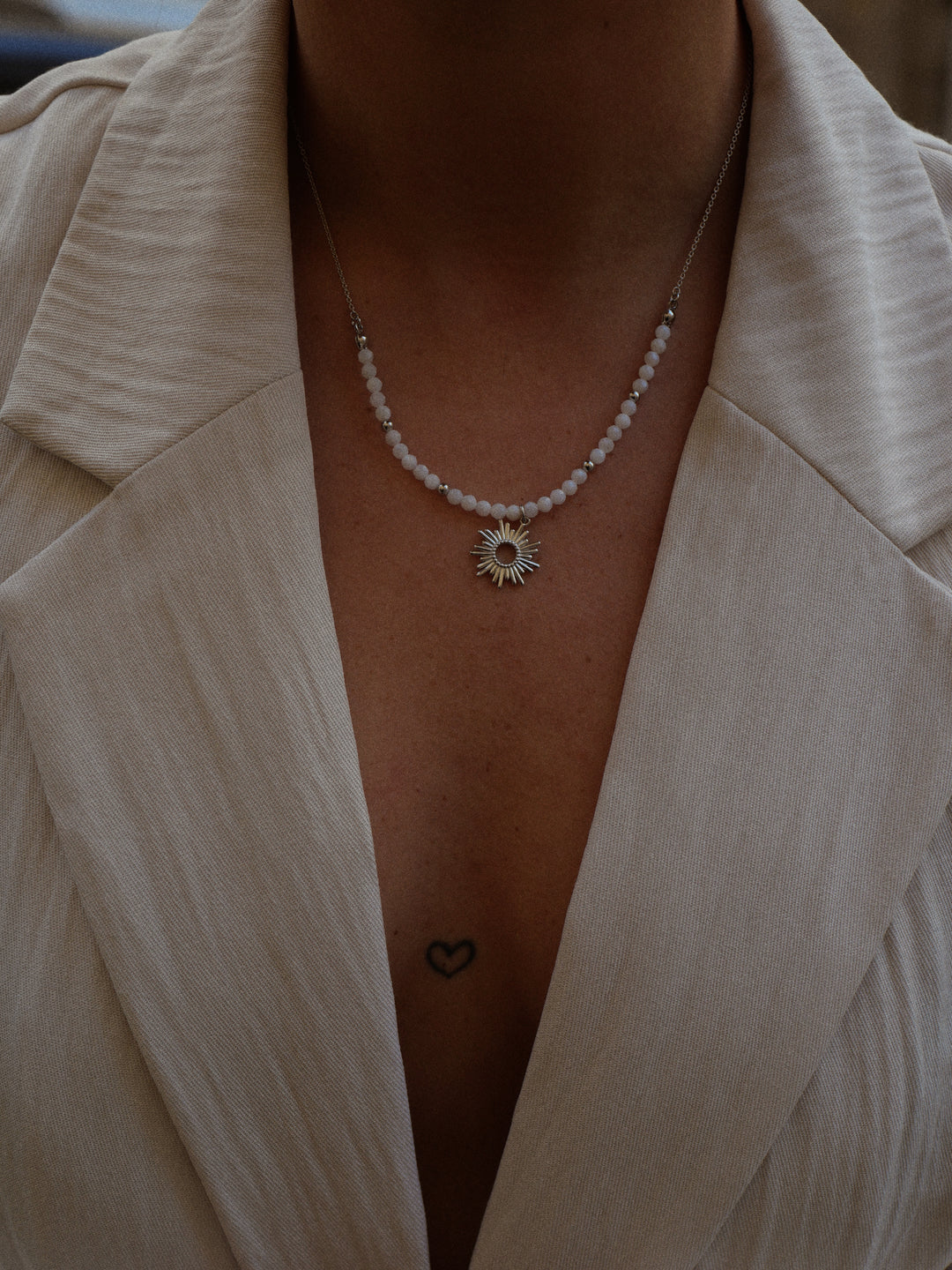 Collier Argent 925 & Nacre Solstice